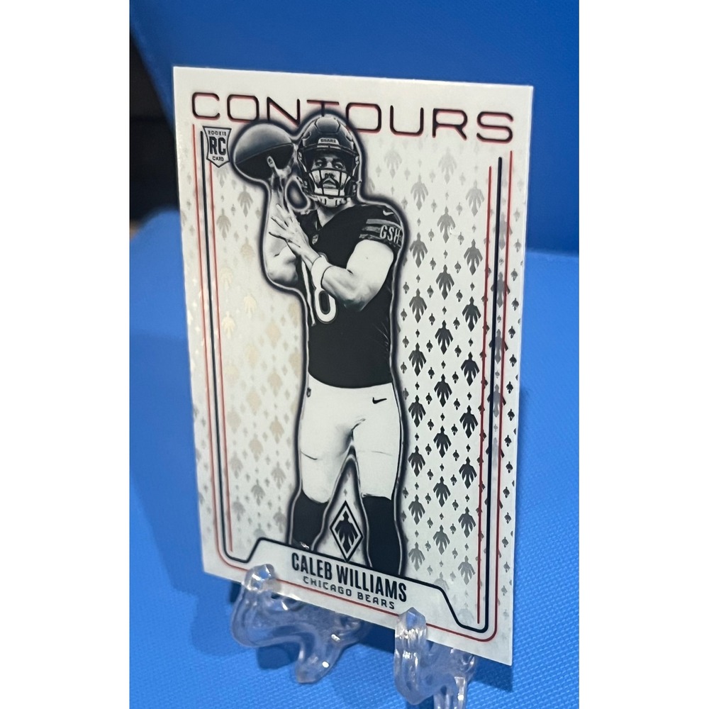 2024 Panini Phoenix Caleb Williams Contours Rookie RC CON-CWS Chicago Bears QB - Picture 10 of 10